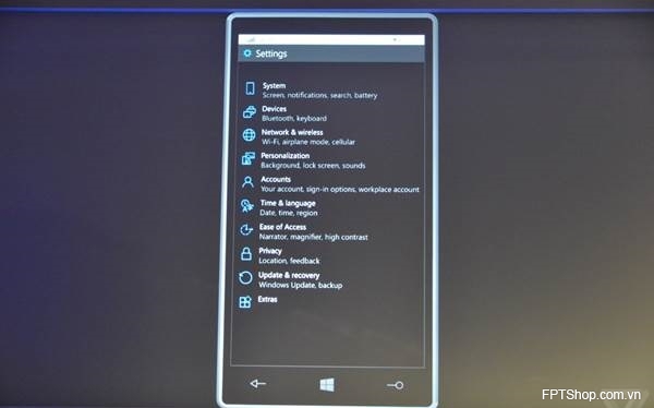 Tính năng của Windows 10