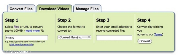 Zamzar và FreefileConvert