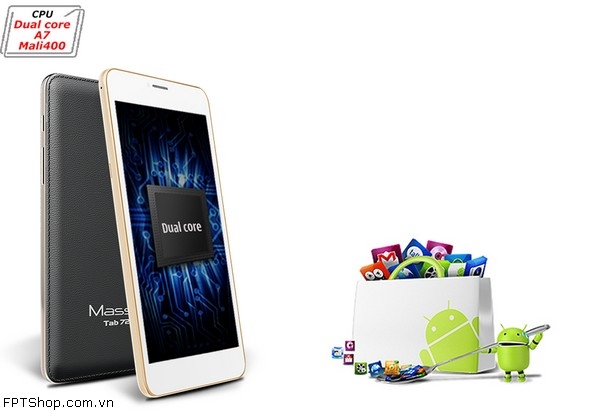 Masstel Tab 720i sở hữu chip MTK8312 với số nhân Dual-core