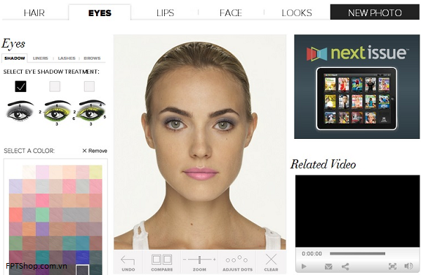 Ứng dụng Virtual Makeover
