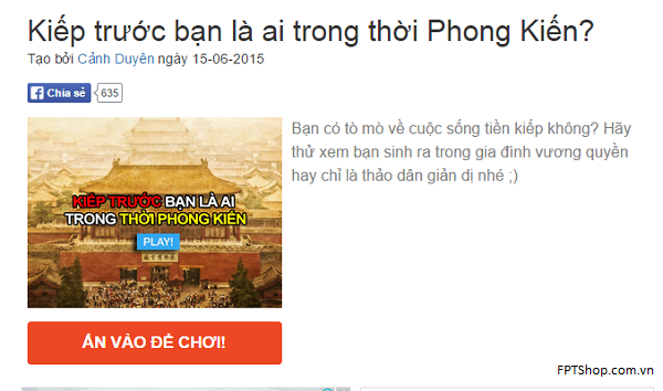 Ứng dụng kiếp trước bạn là ai