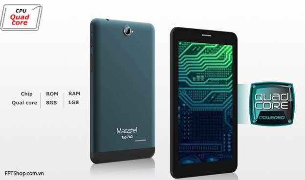 Masstel Tab 740 chạy hệ điều hành Android 4.4.2 KitKat