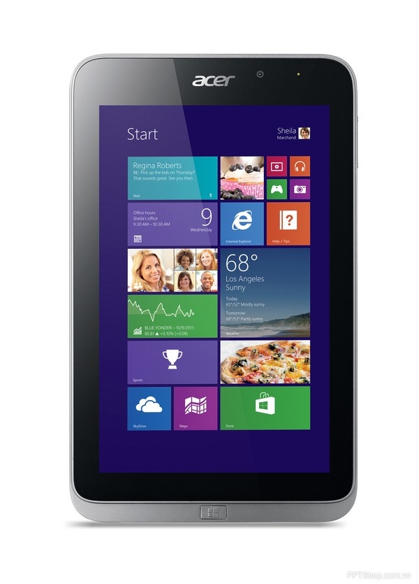 Trải nghiệm tốt hơn trên màn hình rộng 8 inch của Acer W4