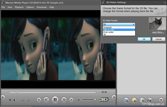 1. Movavi 3D Media Player