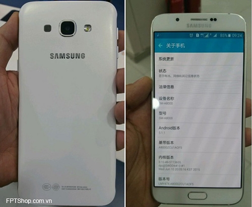 Giá bán và ngày phát hành Galaxy A8