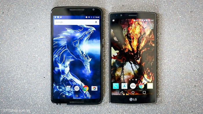 So sánh màn hình LG G4 và Nexus 6