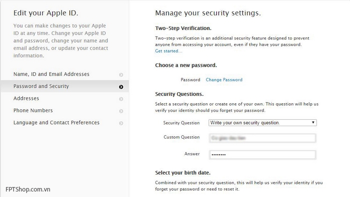 Bảo mật 2 lớp Apple ID
