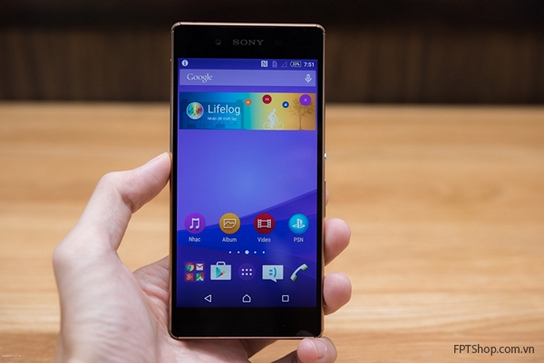 Thiết kế siêu đẹp mắt của Sony Xperia Z3 Plus màu đồng
