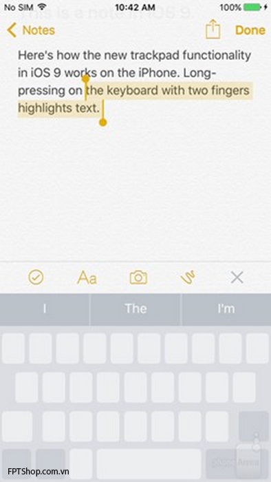 Tính năng trackpad trên bàn phím