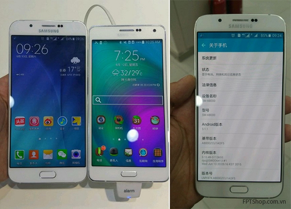 Samsung Galaxy A8 sở hữu màn hình lớn độ phân giải Full HD