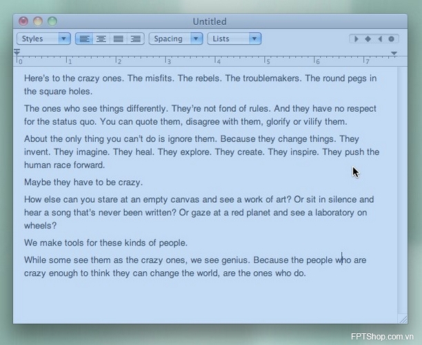 Command + Shift + 4 + Space Bar