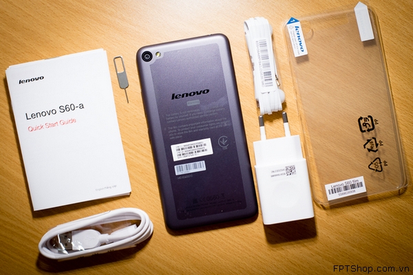 Phụ kiện kèm thêm ốp lưng và tấm dán màn hình Lenovo S60