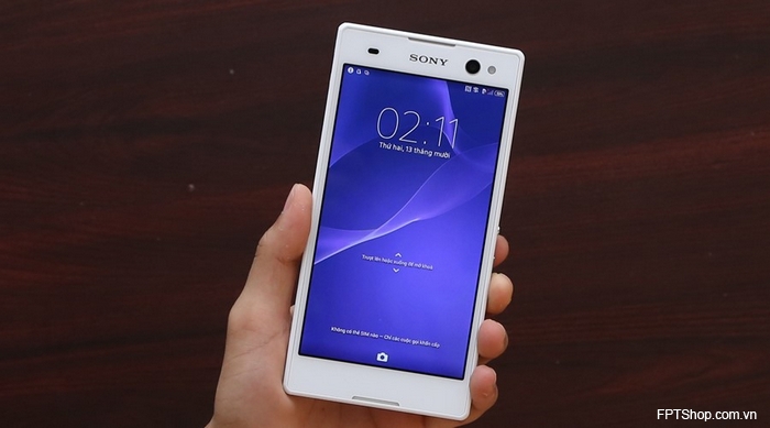 Màn hình khóa của Xperia C3 Dual
