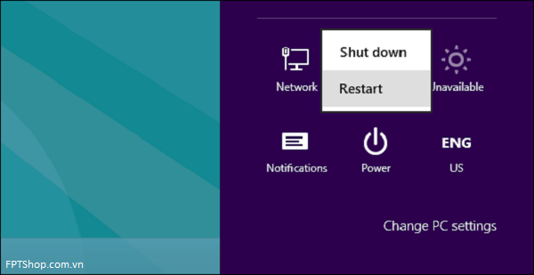 Khởi động lại máy