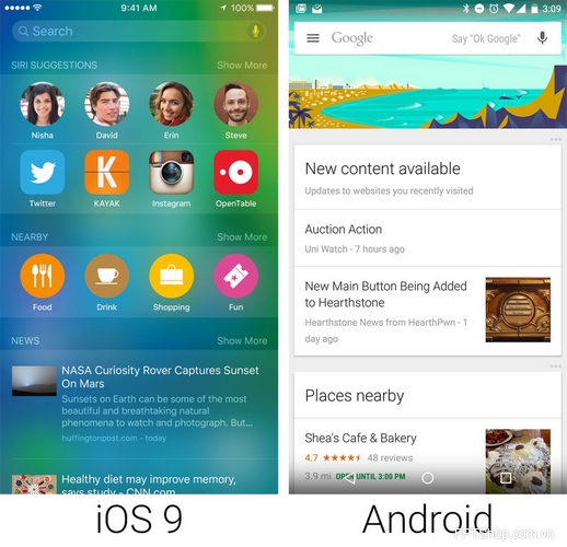 Tinh nang cai thien tren iOS 9
