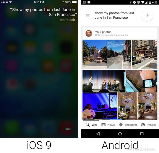 tinh nang tim kiem tren iOS 9