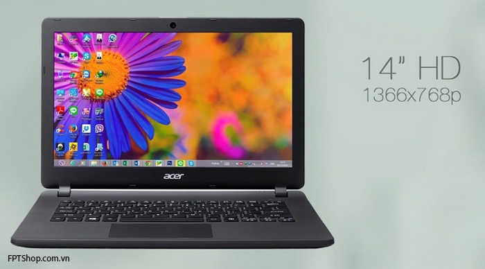 Khả năng hiển thị tuyệt vời với màn hình 14 inch