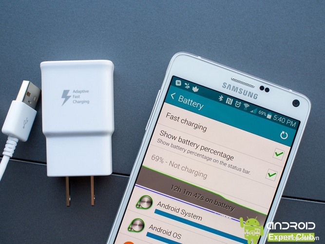 Trang bị củ sạc Adaptive fast Charger Handy