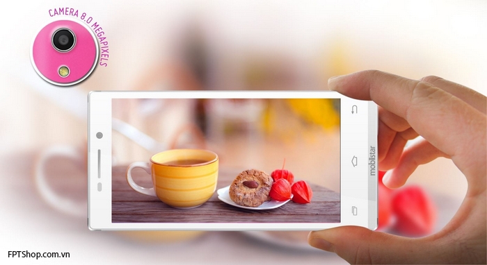 Mobiistar LAI 504C được làm khá đơn giản