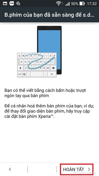 tùy chỉnh bàn phím Sony Xperia theo ý muốn