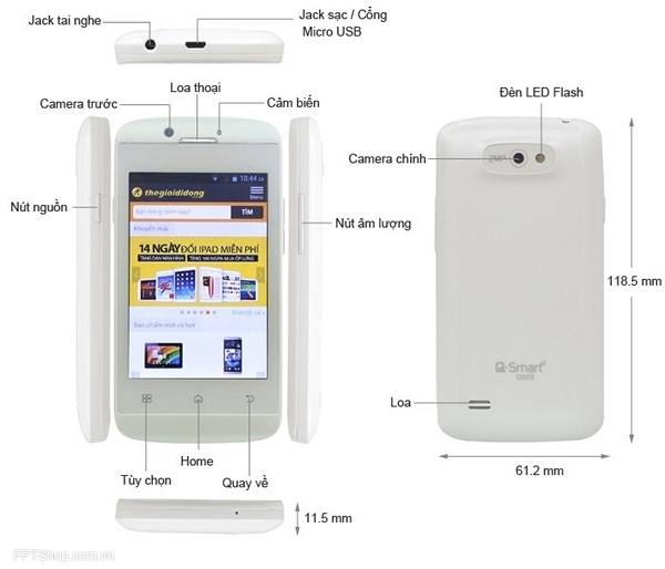 Thiết kế Q-Mobile QS05