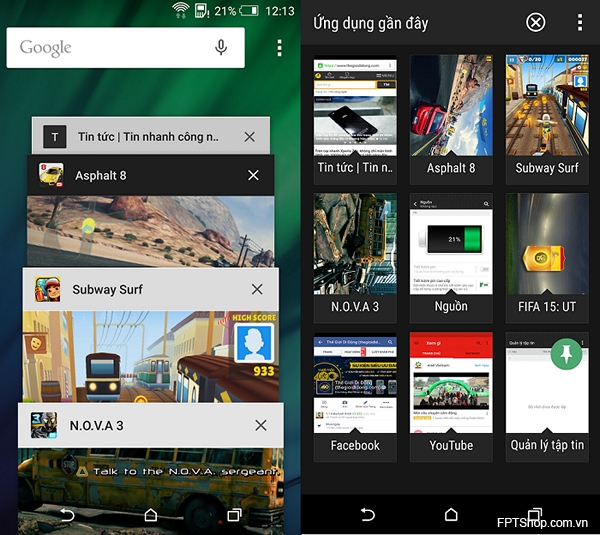 Giao diện phần mềm thông minh, trải nghiệm thú vị trên HTC One E8 Dual