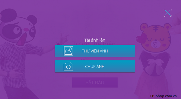Cách tạo ảnh Stickerface trên trang ứng dụng Stickerface