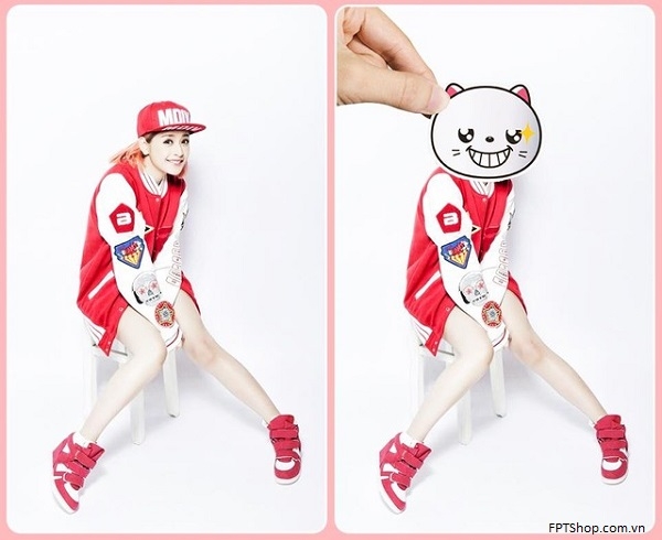 Chi Pu stickerface hóa thân nhân vật Mayo