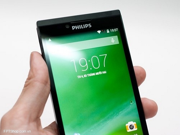 Màn hình cảm ứng điện dung kích thước 5 inch vô cùng sắc nét trên Philips S398