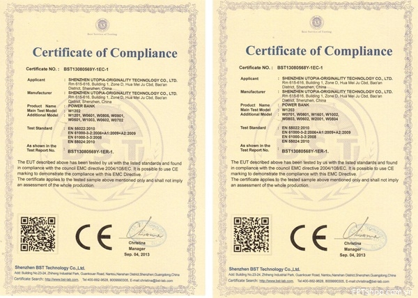 Chú ý tiêu chuẩn pin