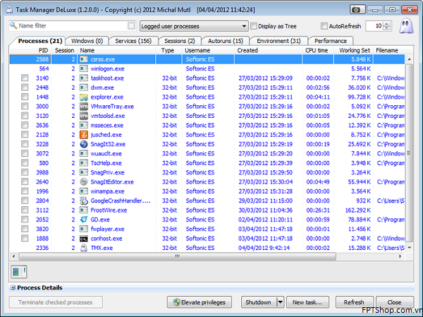 Task Manager trên Windows