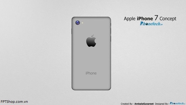 Mặt lưng iPhone 7 Concept