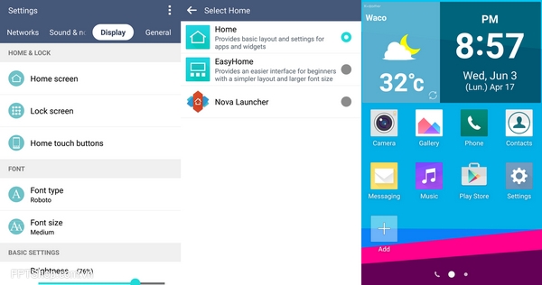 Thay đổi Launcher sang Easy Home