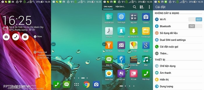 Giao diện ZenUI trên Zenfone 5