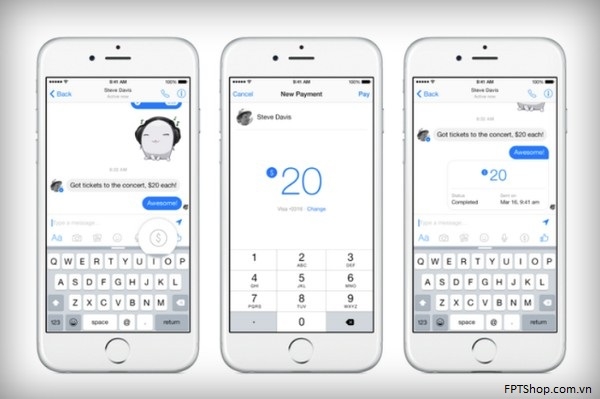 Chuyển tiền bằng Facebook Messenger