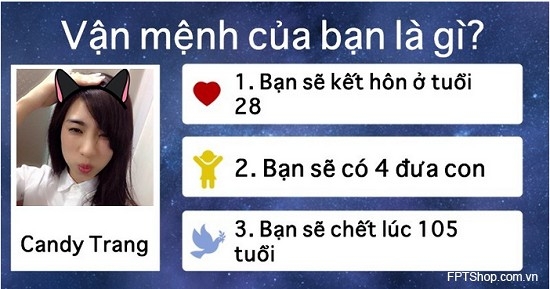 Đoán tương lai cùng Ứng dụng Vận mệnh của bạn là gì
