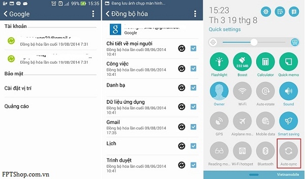 2. Tắt tính năng đồng bộ các dịch vụ Google