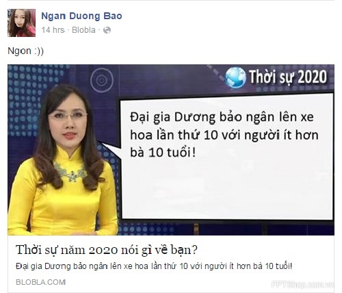 Ứng dụng facebook: Thời sự năm 2020 nói gì về bạn