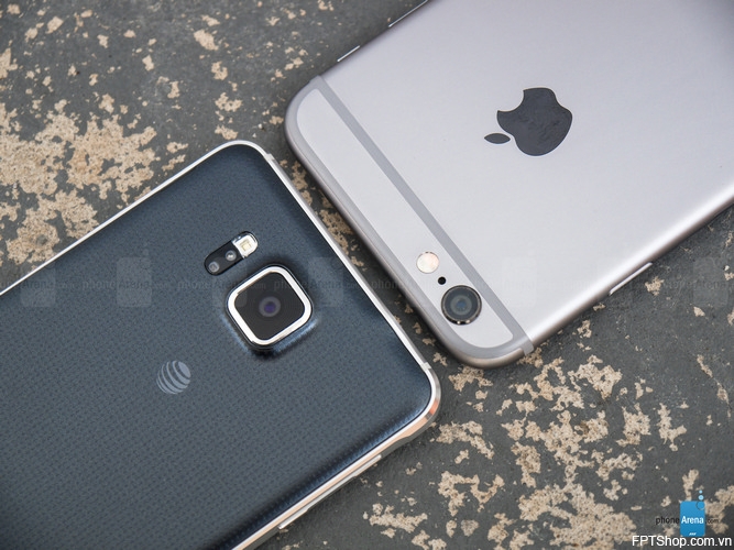 Màn hình của Galaxy Alpha và iPhone 6