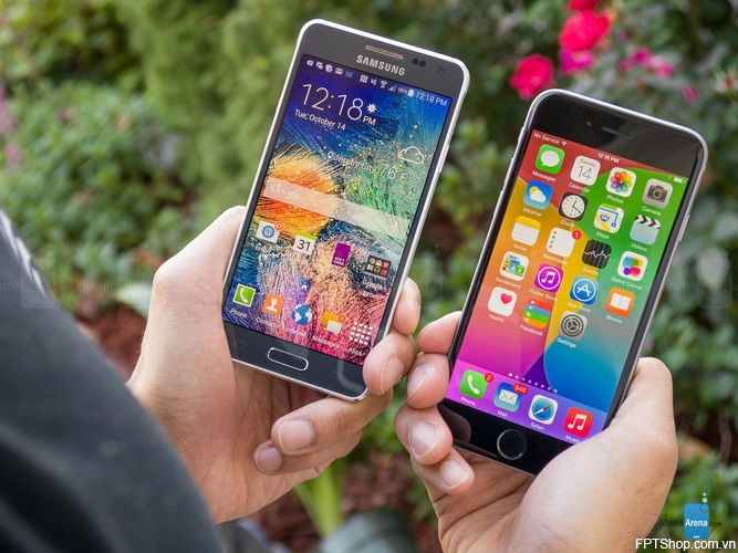 Giao diện và tính năng của Galaxy Alpha và iPhone 6