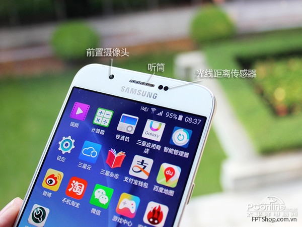 Hình ảnh đẹp mắt của Samsung Galaxy A8
