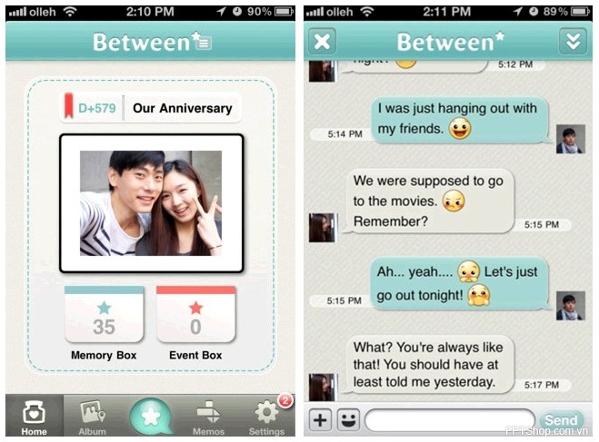 Between