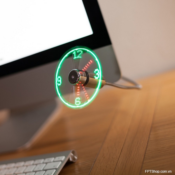 LED Clock Fan