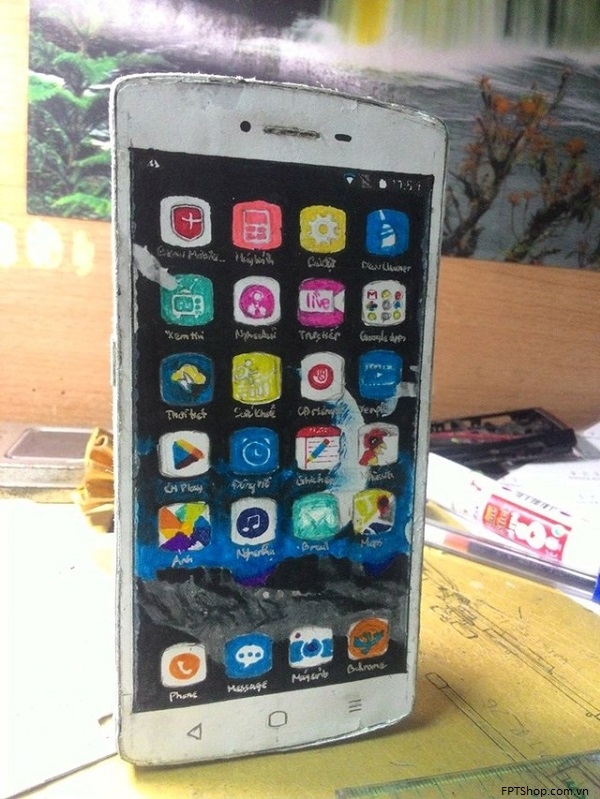 Giao diện Bphone phiên bản giấy