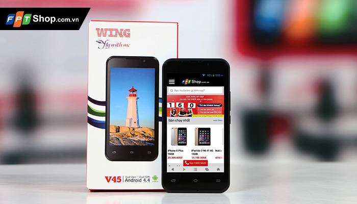 Thiết kế gọn gàng, bắt mắt với Wing V45 và  Mobiistar Lai Z