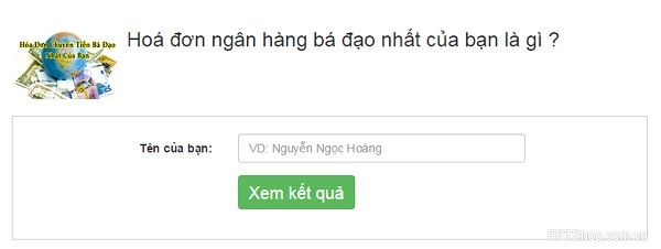 Ứng dụng Hóa đơn ngân hàng bá đạo nhất của bạn là gì