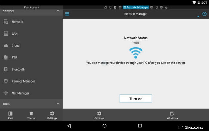 ES File Explorer biến thiết bị Android thành một máy chủ FTP nếu cần