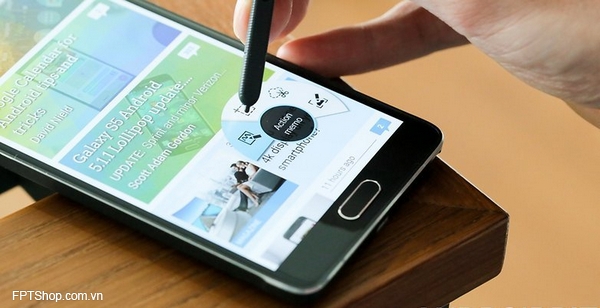 bút spen trên Samsung Galaxy Note 4 và Galaxy Note 5