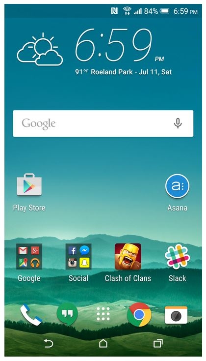 Giao diện HTC One M9 Plus