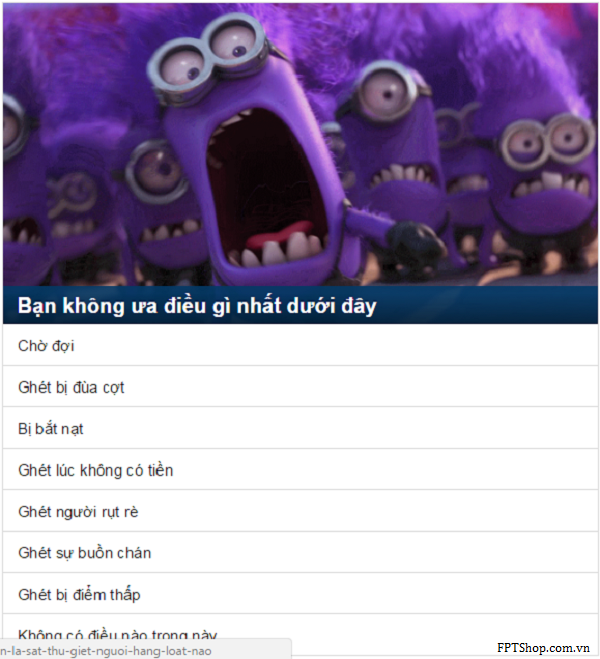 Hướng dẫn chơi ứng dụng vui Bạn là Minion nào